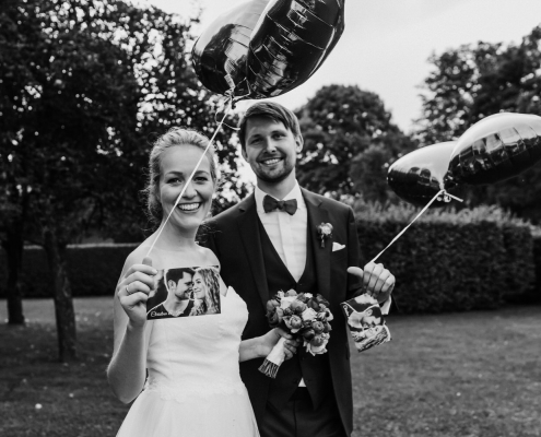 Brautpaar mit Ballons | Hochzeitsfotograf Aachen