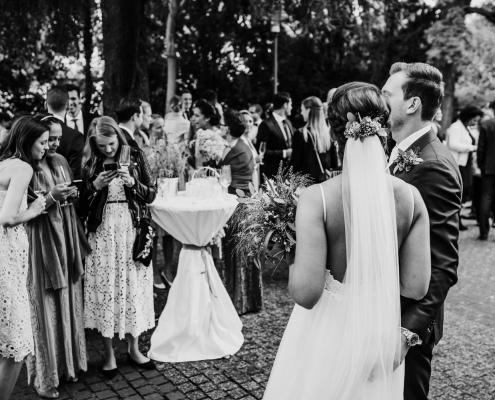 Sektempfang Hochzeit | Hochzeitsfotografie Aachen