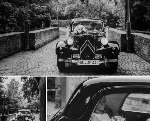 Oldtimer Hochzeitsauto Citroen | Hochzeitsfotografie Aachen